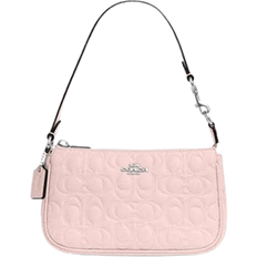 Coach purse pink Coach Nolita 19 In Signature Leather - Silver/Blush