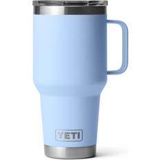 Yeti Rambler with Stronghold Lid 30 oz Big Sky Blue Travel Mug 30fl oz