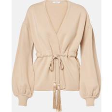 Max Mara Koftor Max Mara Tiberio Belted Virgin Wool Cardigan - Beige