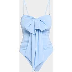 Zimmermann Badkläder Zimmermann Acacia Drape Bow Ruched Swimsuit