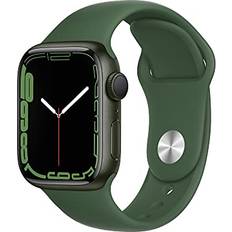 Apple Watch Series 7 41mm Green Aluminium Case with Clover Sport Band