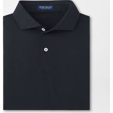 Peter Millar Soul Performance Mesh Polo Edwin Spread Collar - Svart