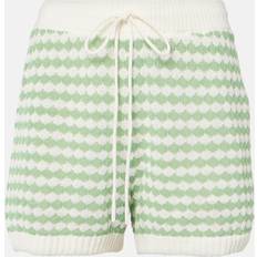 Zimmermann Byxor & Shorts Zimmermann Everley Knitted Cotton-Blend Shorts - Green