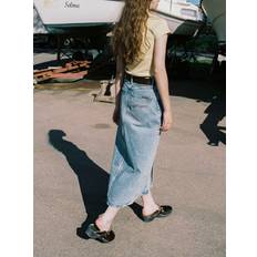 Nudie Jeans Kjolar Nudie Jeans Anna Denim Skirt - Desert Light Blue