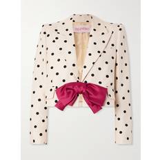 Dame - Multifarvet Blazere Valentino Garavani Polka Dot Jakke Knappelukning - Beige