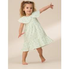 Baby Girl Seersucker Stripe Dress Mint