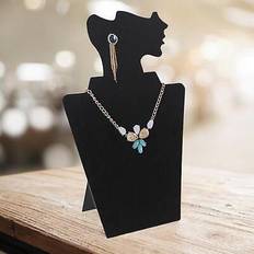 White - Women Jewellery Stands Elegant Mannequin Necklace Rack Storage Earring - Mannequin