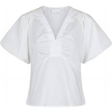 Neo Noir Irina Poplin Blouse - White