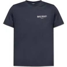 Balmain T-shirt Med Tryckt Logotyp - Blue