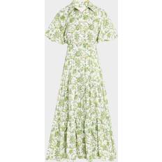 Cinq A Sept Ivy Paisley Puff-Sleeve Midi Dress - Ivory/Multi