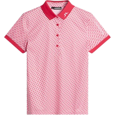 J.Lindeberg Tour Tech Print Polo - Pink