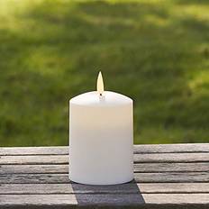 Lights4fun TruGlow Waterproof Outdoor 10cm Warm White LED Candle