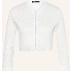 White Cardigans Maje Cardigan Court À Strass - Blanc
