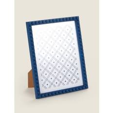 Navy Injection Beaded 7 x 5 Inch
