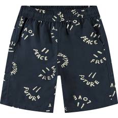 Kläder Molo Avart Shorts Smile Words - Marinblå
