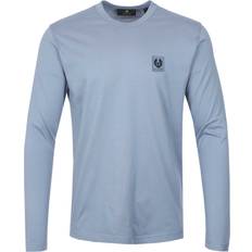 Belstaff T-shirts Belstaff Long Sleeved T-shirt Men's Cotton Jersey - Blue Flint