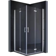 Brusehjørne 80 x 80 cm Sonni Duschkabine 80 x 80 cm Eckeinstieg Falttür 195cm 800x800x1950mm