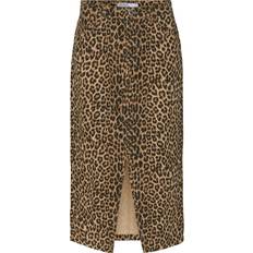 Leopard Kjolar Vero Moda Kjol VmVeri HR Calf Denim Skirt - Brun