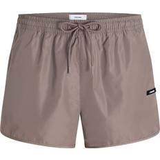 Calvin Klein Bruna Badkläder Calvin Klein Short Runner Swim Shorts - CK Essentials - Grey