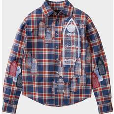 Who Decides War Clothing Who Decides War Men's Glory Embroidered-Patch Flannel Shirt - Neutral