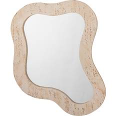 Beige Wall Mirrors Bloomingville Meg 61x76 cm Natural Wall Mirror