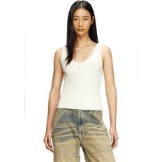 Diesel Women Tank Tops Diesel Débardeur En Maille Effet Bustier - Blanc