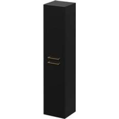 Napoli Matt Black 350mm x 1600mm Wall Mounted Tall Storage Unit