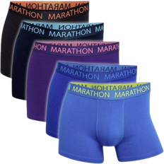 Marathon Underbukser Marathon Herre 5-Pak Tights - Sort/Blå/Lilla
