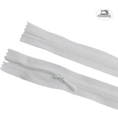 Blixtlås YKK Dolt Blixtlås 25 cm 4 mm Vit