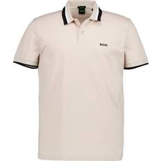 Beige Polo Shirts BOSS BOSS Paddy AP Heritage Polo Shirt - Beige