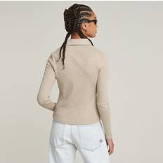 Beige - Dam Pikétröjor G-Star Polo Top Slim - Beige