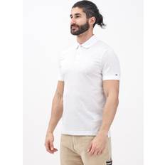 Tommy Hilfiger Beige Pikétröjor Tommy Hilfiger Polo A Manica Corta Panna Da Uomo - Monogram