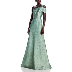 Green - Men Dresses Teri Jon Teri Jon Metallic Jacquard Gown