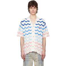 Casablanca Skjortor Casablanca Wave Stickad Skjorta - Multicolor