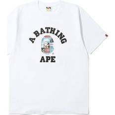 A Bathing Ape Tops A Bathing Ape Plaid Small Short Sleeve Tee - White
