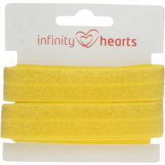 Resårband Infinity Hearts Vikres�r 20mm 645 Gul 5m