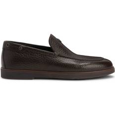 Giuseppe Zanotti The Maui Leather Slip-On Loafers - Brown