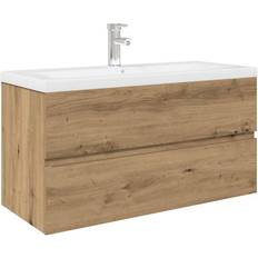 Vanity Units vidaXL Sink Cabinet With Built-in Basin And Faucet