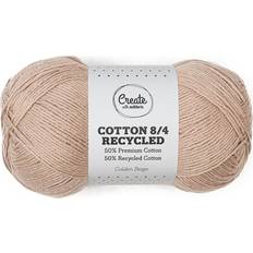 Adlibris Cotton 8/4 Garn 100 g Recycled Golden Beige A529
