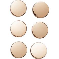 Panduro Hobby Knappar Av Speglande Guldfärgad Metall 6 St Ø15 Mm