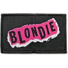 Svarta Tygmärken & Laglappar Blondie Logo Punk Iron On Patch One Size Black/Pink