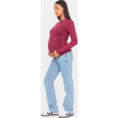 Maternity Light Blue Wash Long Leg Straight Jeans 8