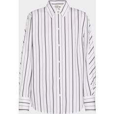 Toteme Överdelar Toteme Striped Cotton Poplin Shirt