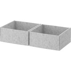IKEA KOMPLEMENT ljusgrå Förvaringslåda 2st