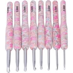 Zeblaze 8pcs Crochet Hook Set Printing Aluminum Handcraft