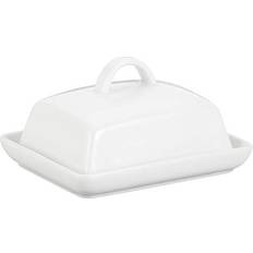 Axentia Smörask Porslin Vit 16 x 16 x 6 cm Smörfat