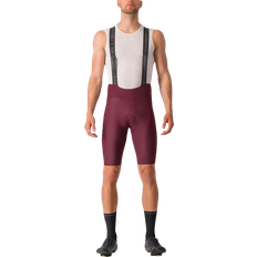 Men - Red Jumpsuits & Overalls Castelli Espresso Bib Shorts - Deep Bordeaux