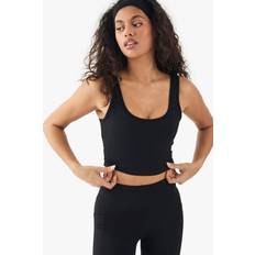 Boohoo Bras boohoo Womens Dsgn Studio Supersoft Peached Sculpt Padded Sports Bra - Black