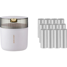 HOD Home Elosung White Desktop Garbage Bin 14Cm x 15Cm 16Cm