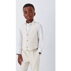 Suits Children's Clothing John Lewis Kids' Tailored Waistcoat With Linen - Cream